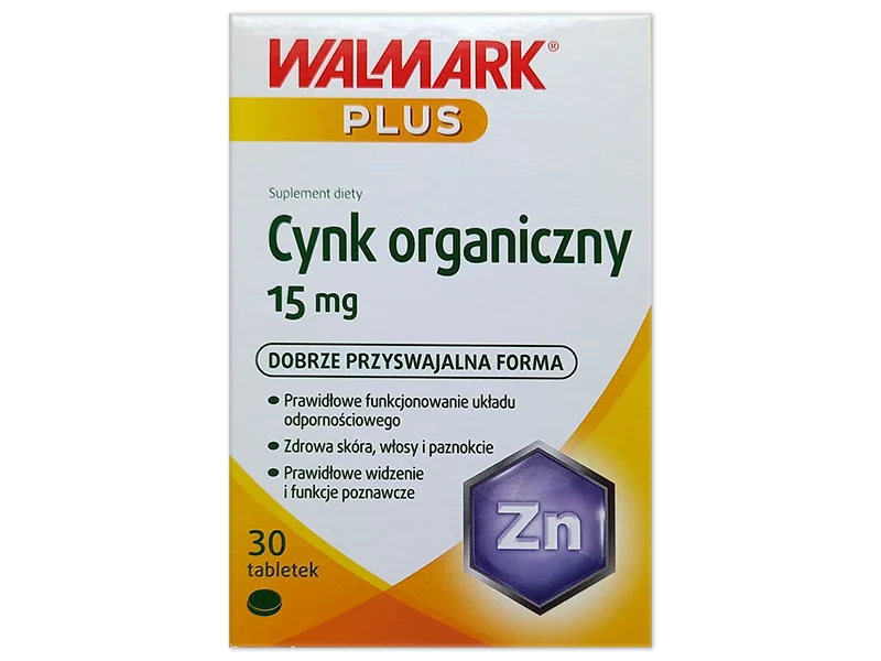 WALMARK Cynk Organiczny, tabletki, 15 mg, 100 tabl.