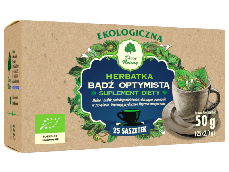 Dary Natury Bądź optymistą, zioła do zaparzania, 50 g