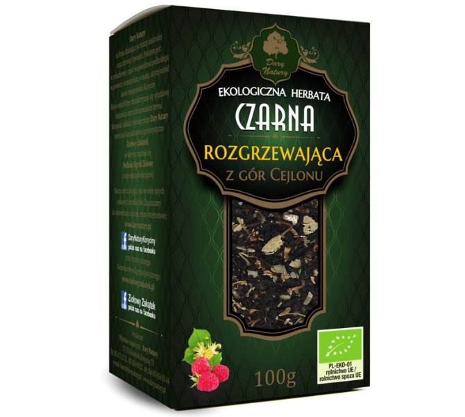 Dary Natury herbata czarna rozgrzewająca, 100 g