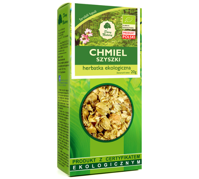 Dary Natury herbatka z szyszek chmielu, zioła do zaparzania, 20 g