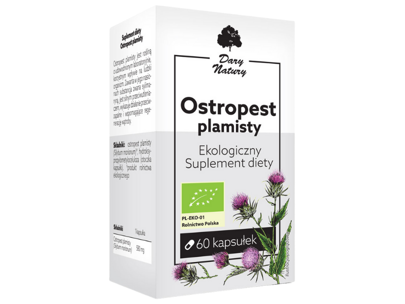 Dary Natury Ostropest plamisty, kapsułki, 580 mg, 60 kaps.