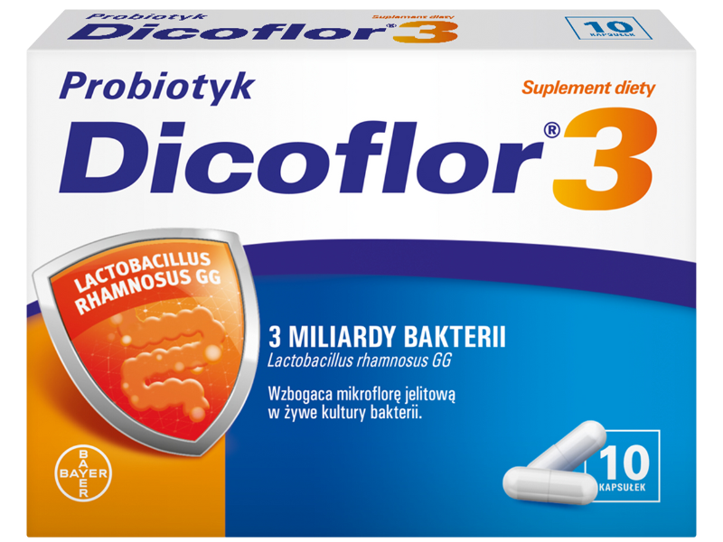 Dicoflor 3, kapsułki, 10 kaps.