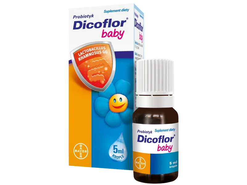 Dicoflor Baby probiotyk, krople, 2 x 5 szt.