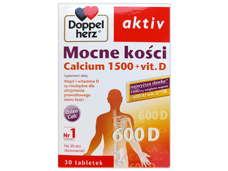Doppelherz Activ mocne kości, tabletki, 30 tabl.