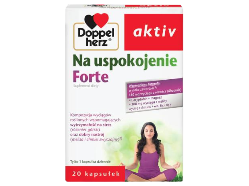 Doppelherz Aktiv na uspokojenie Forte, kapsułki, 20 kaps.