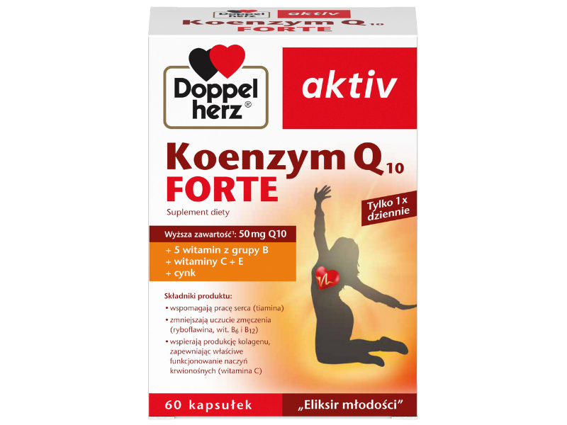 Doppelherz Aktiv koenzym Q10 FORTE, kapsułki, 60 kaps.