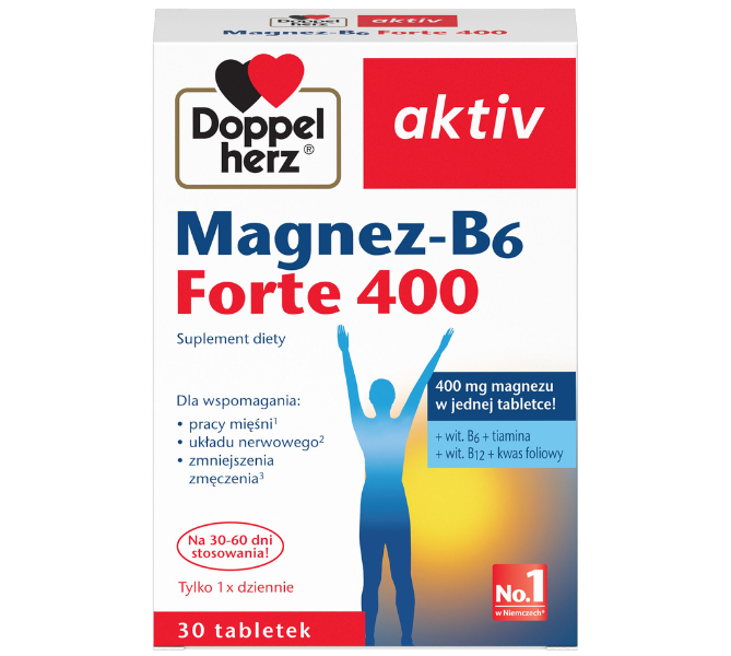 Doppelherz Activ Magnez-B6 Forte, tabletki, 30 tabl.