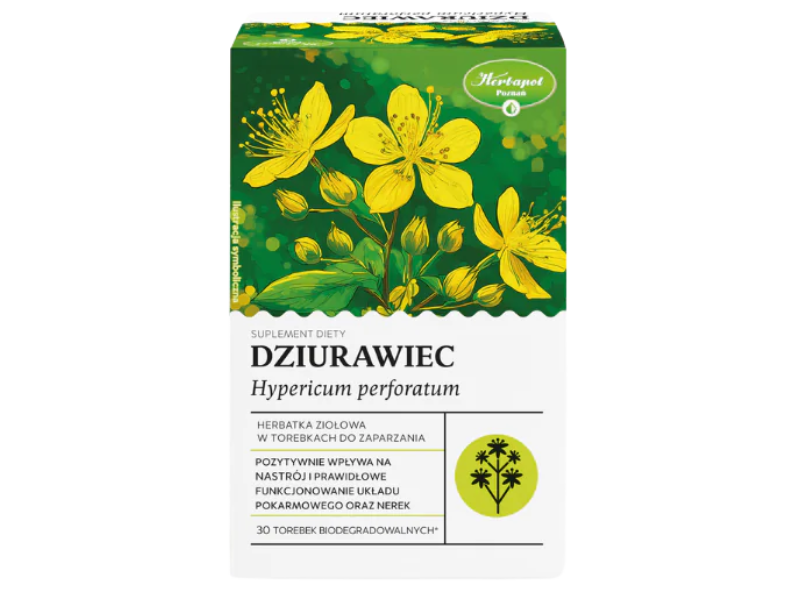 Dziurawiec Herbapol Poznań, zioła do zaparzania, 30 szt.