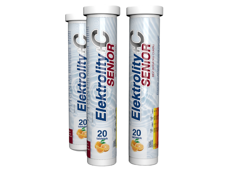 Elektrolity +C Senior, tabletki musujące, 20 szt.