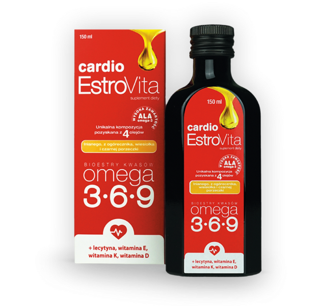 EstroVita Cardio kwasy omega 3-6-9, płyn, 250 ml