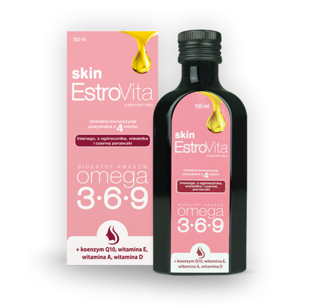 EstroVita Skin Omega 3-6-9, płyn, 150 ml