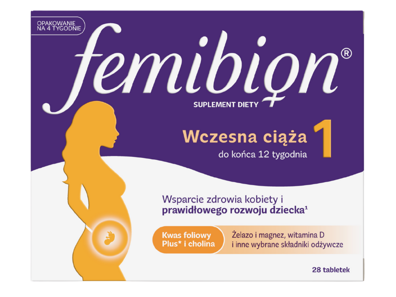 Femibion 1 wczesna ciąża, tabletki, 28 tabl.
