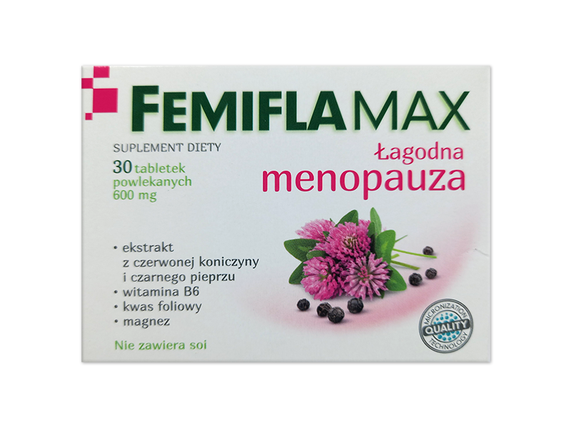 Femiflamax łagodna menopauza, tabletki, 30 tabl.