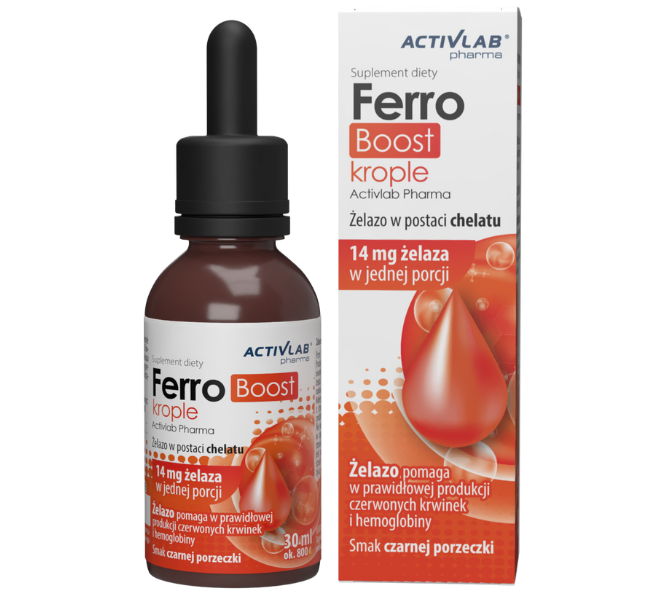 FerroBoost Activlab Pharma, krople doustne, 14 mg, 30 ml