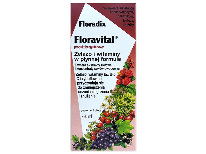 Floradix Floravital, płyn doustny, 250 ml