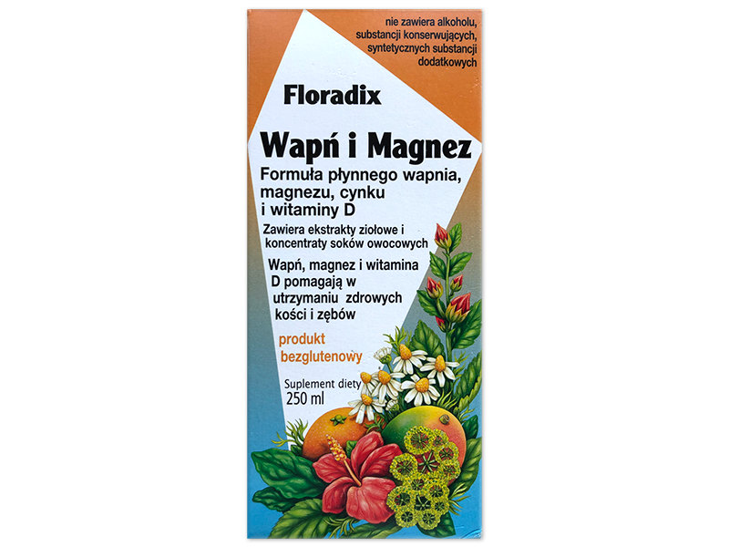 Floradix Wapń i Magnez, płyn, 250 ml