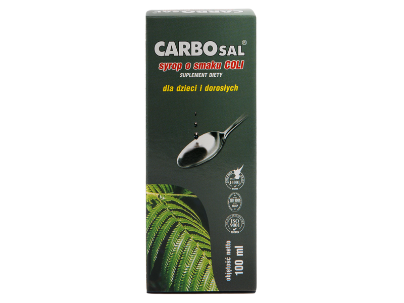Carbosal, smak coli, syrop, 100 ml