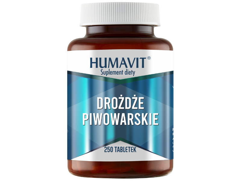 Humavit drożdże piwowarskie, tabletki, 250 tabl.