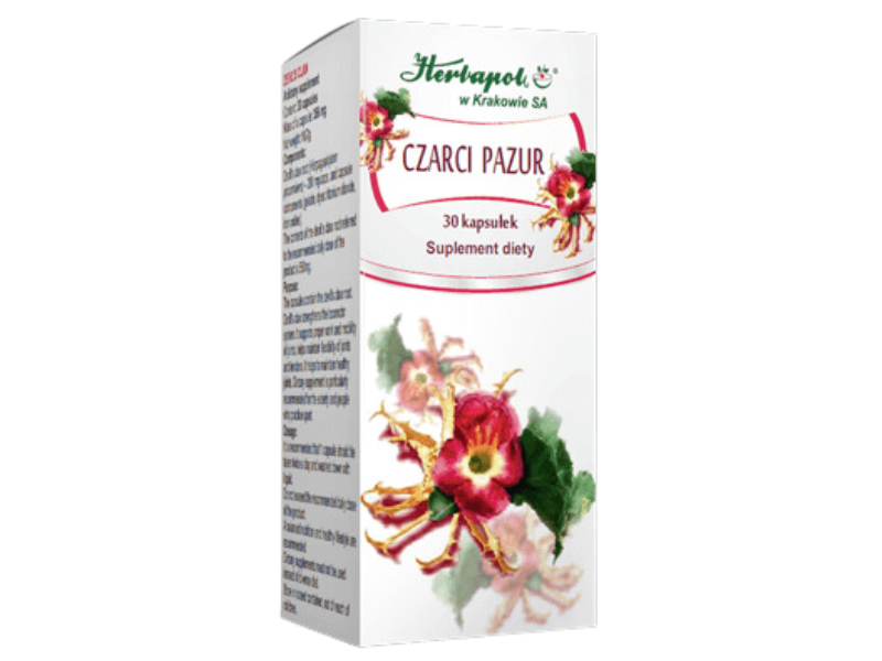 Herbapol Kraków czarci pazur, kapsułki, 280 mg, 30 kaps.