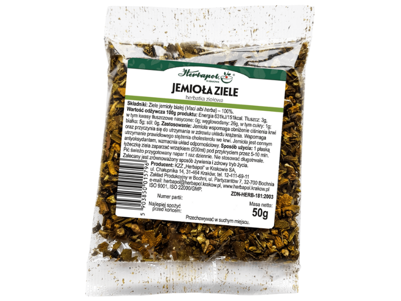 Herbapol Kraków jemioła ziele, zioła do zaparzania, 50 g