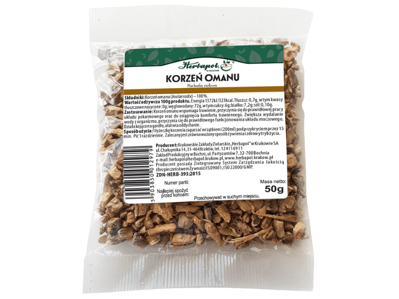 Herbapol Kraków korzeń omanu, zioła do zaparzania, 50 g