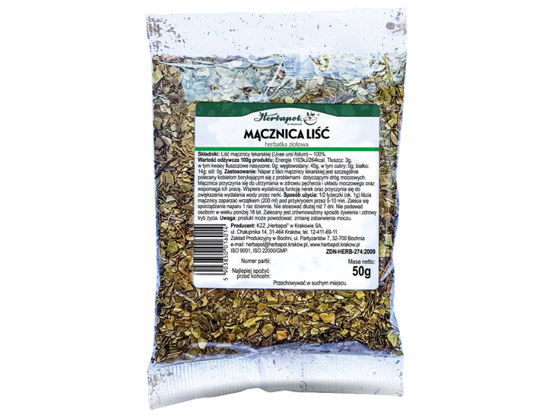 Herbapol Kraków mącznica liść, zioła do zaparzania, 50 g