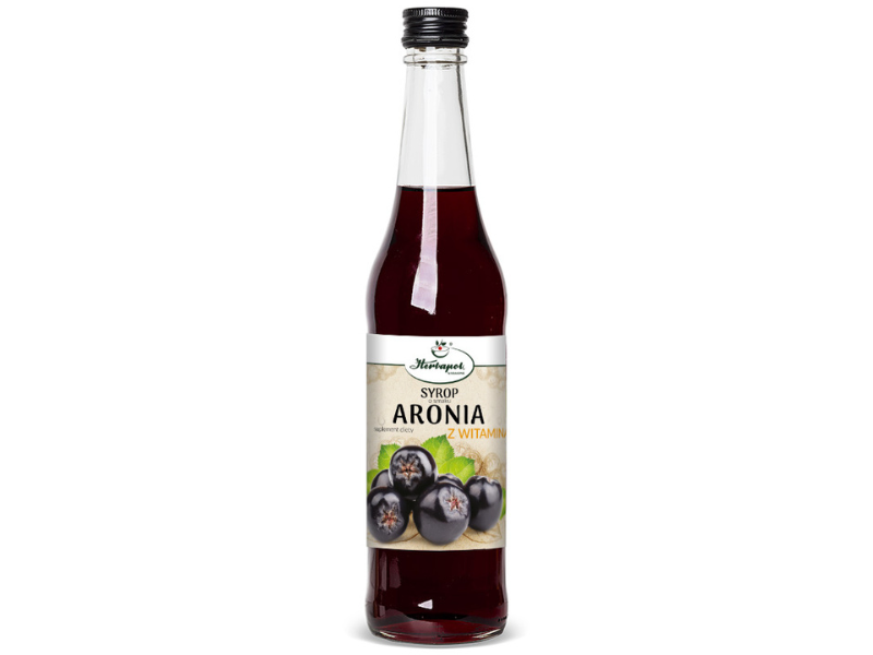 Herbapol Kraków Syrop aronia z witaminą C, 480 ml
