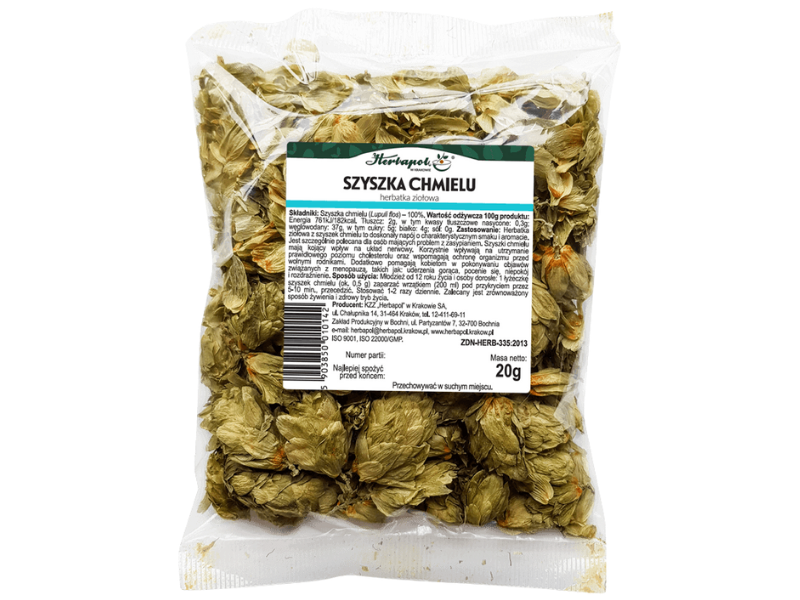 Herbapol Kraków szyszka chmielu, zioła do zaparzania, 20 g