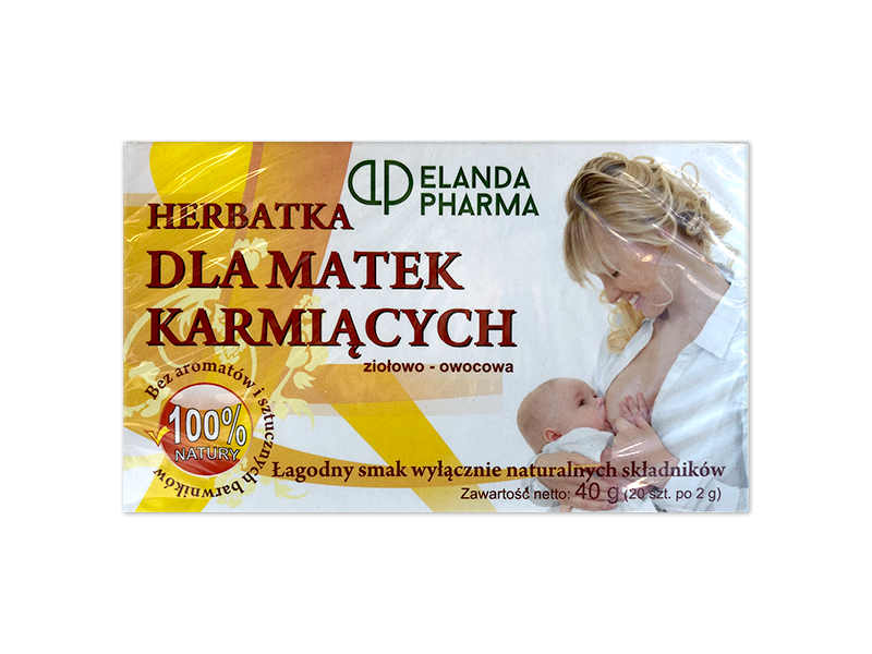 Herbatka dla matek karmiących, zioła do zaparzania, 20 sasz.