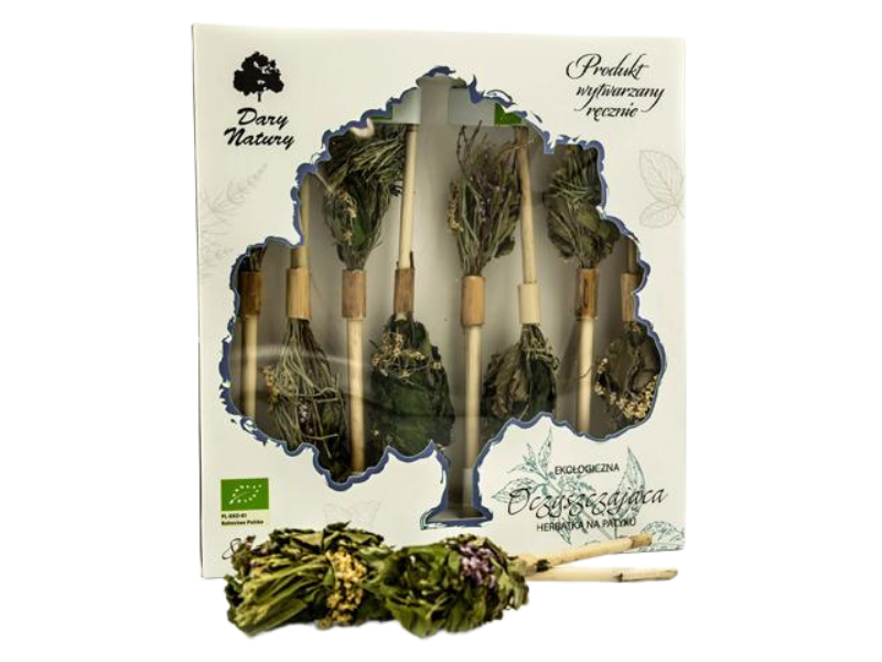 Herbatka na patyku oczyszczająca, herbata ziołowa, 8 szt.