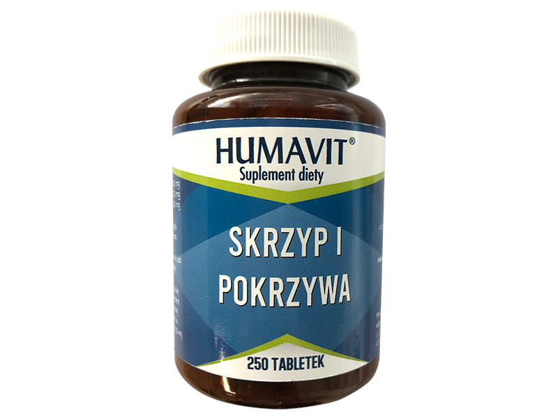 HUMAVIT Skrzyp i pokrzywa z drożdżami piwnymi, tabletki, 150 tabl.