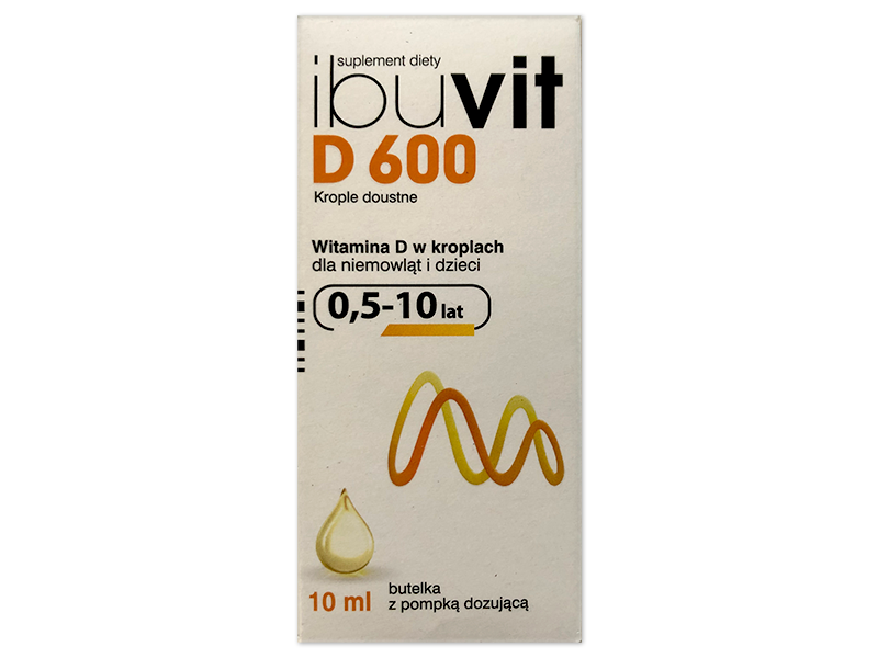 Ibuvit D 600, krople doustne, 600 j.m., 10 ml