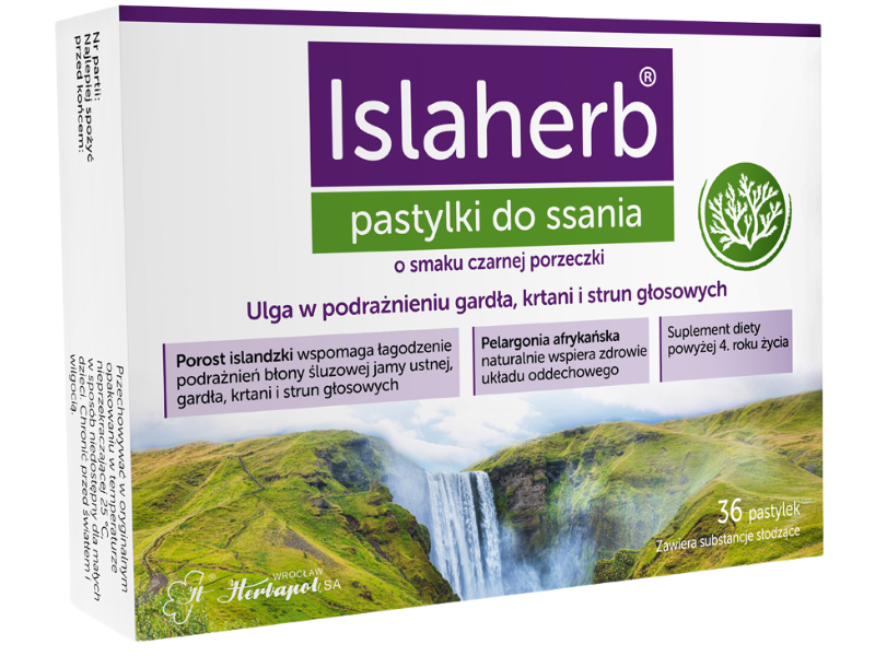 Islaherb, pastylki do ssania, 36 past.