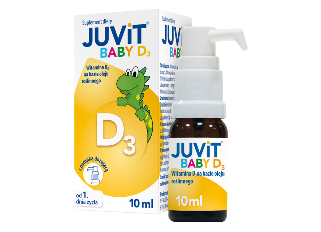 Juvit Baby D3, krople doustne, 10 ml