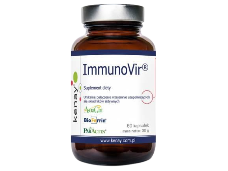 Kenay Immunovir – astragalus, andrographis, lukrecja i laktoferyna, kapsułki, 60 kaps.