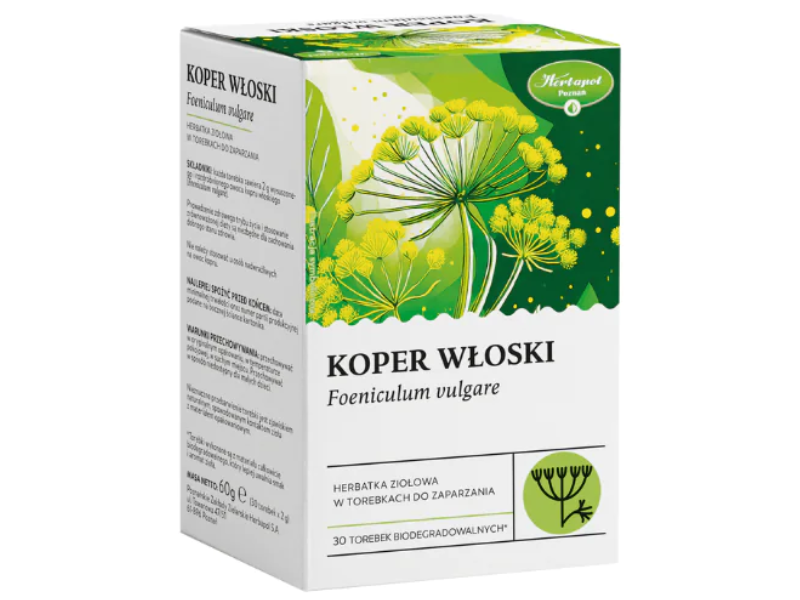 Herbapol Poznań koper włoski herbatka ziołowa, saszetki, 30 sasz.