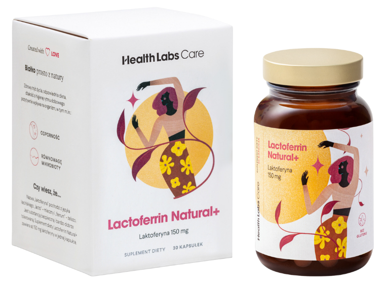 Health Labs Care Lactoferrin Natural+, kapsułki, 30 kaps.
