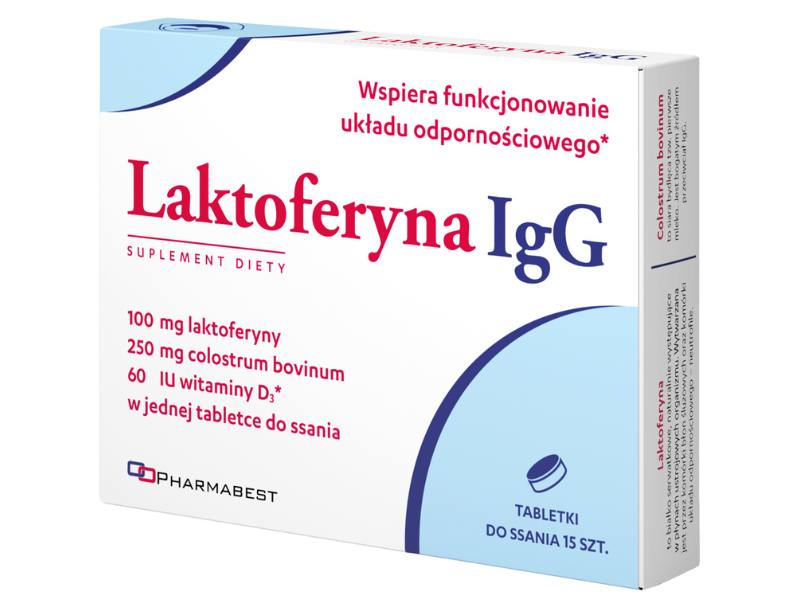 Pharmabest Laktoferyna IgG, tabletki, 15 tabl.