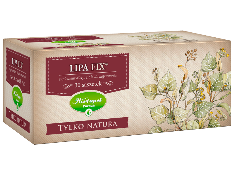 Lipa Herbapol Fix Tylko Natura, zioła do zaparzania, 30 szt.