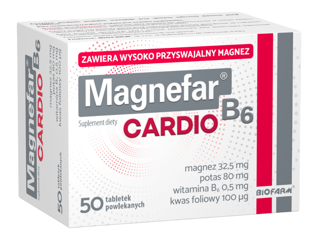 Magnefar B6 Cardio, tabletki, 60 tabl.