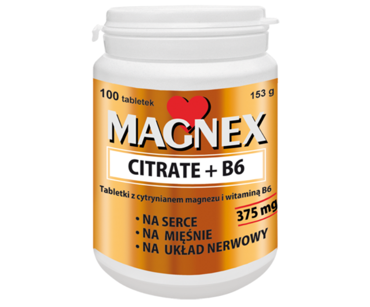 Magnex citrate + B6, tabletki, 90 tabl.