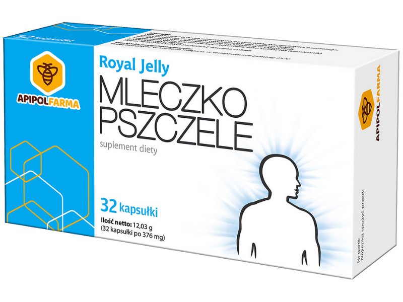 Apipol-Farma mleczko pszczele liofilizowane, kapsułki, 32 kaps.
