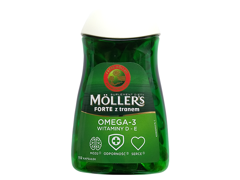 Moller’s Forte z tranem, kapsułki, 60 kaps.