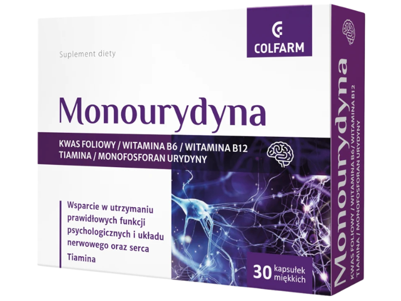 Colfarm Monourydyna, kapsułki miękkie, 30 kaps.