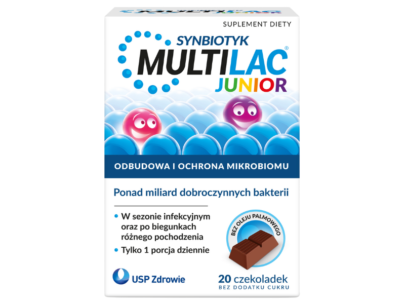 Multilac Junior, czekoladki, 20 szt.