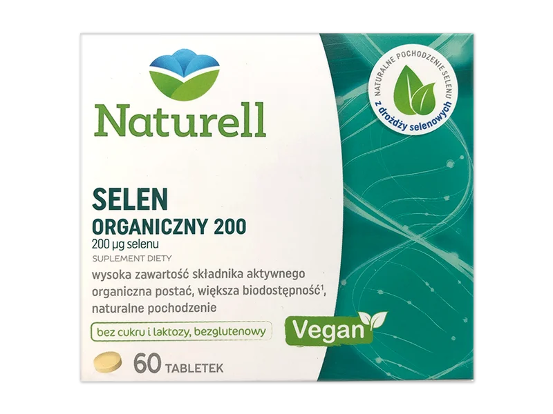 Naturell Selen Organiczny, tabletki, 200 µg, 60 tabl.
