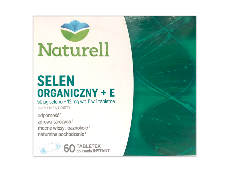 Naturell Selen Organiczny + E, tabletki, 60 tabl.