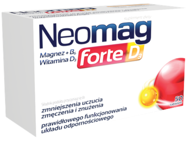NeoMag forte D3, tabletki, 50 tabl.
