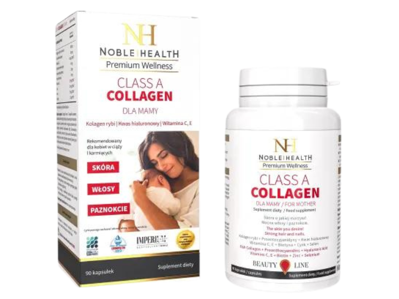 Noble Health Class A Collagen dla mamy, kapsułki, 90 kaps.