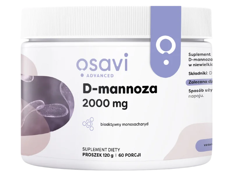 OSAVI Advanced D-mannoza, proszek, 2000 mg, 120 g